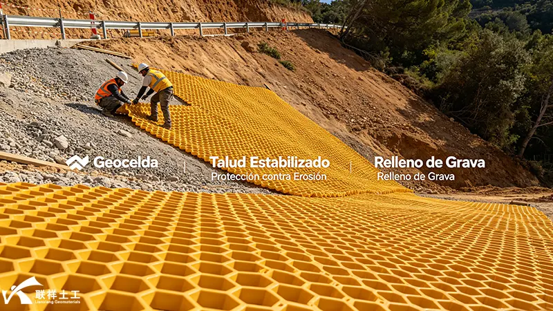Application scenario diagram of geotechnical slope construction Application scenario diagram of geotechnical slope construction