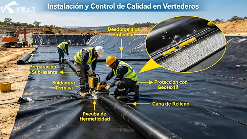 Geomembranas de calidad industrial Lianxiang para soluciones de impermeabilización de vertederos Geomembranas de calidad industrial Lianxiang para soluciones de impermeabilización de vertederos