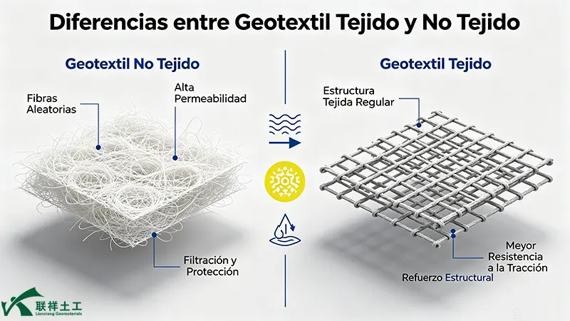 Comparison of woven geotextile vs. nonwoven geotextile structures