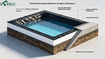 Geomembrana para Depósitos de Agua y Estanques: Guía de Selección 2026