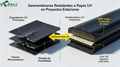 8 Requisitos Clave para Geomembranas Resistentes a Rayos UV en Proyectos Exteriores de Larga Duración