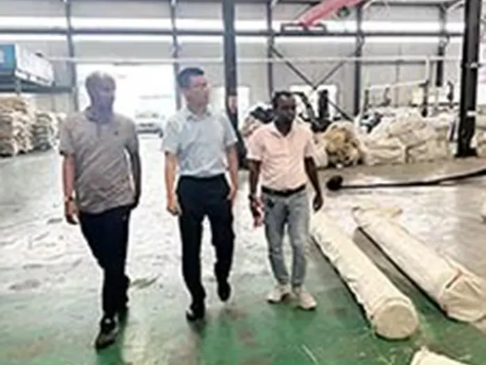 Visita de clientes africanos